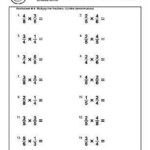 10 Worksheets On Multiplying Fractions With Common Denominators