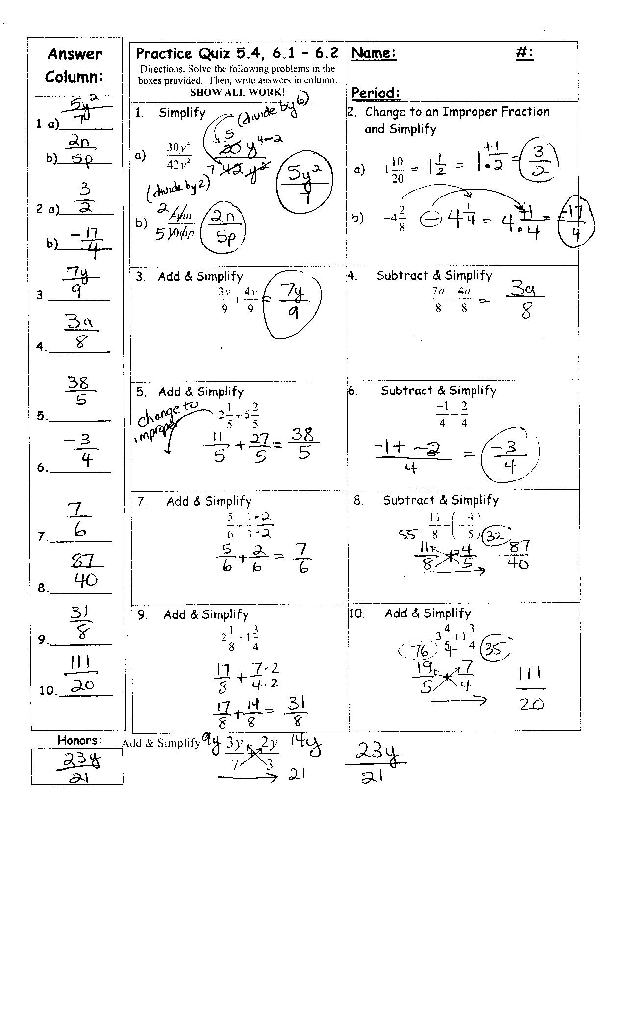 11 Adding Fractions Worksheets With Answer Key Worksheeto