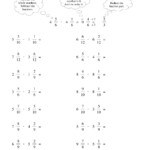 11 Best Images Of Adding And Subtracting Mixed Numbers Worksheets