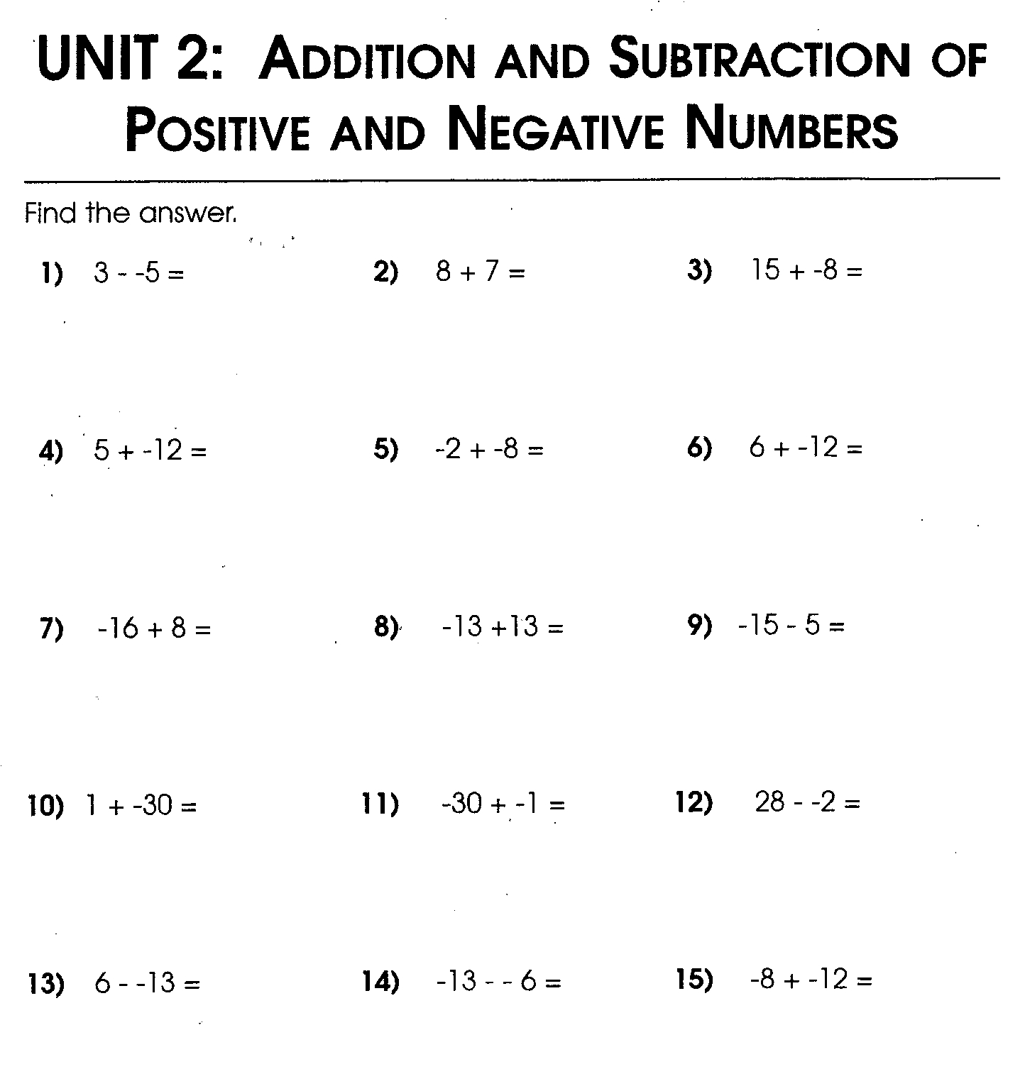 15 Multiplying Integers Worksheets Grade 7 Worksheeto