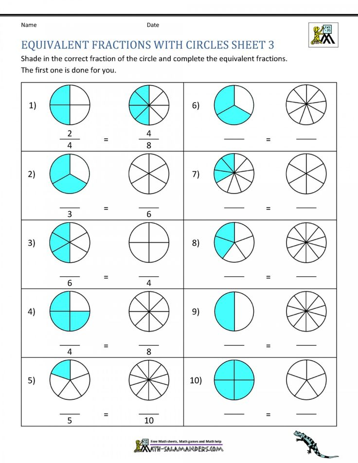 3rd Grade Equivalent Fractions Worksheets Grade 3 Try This Sheet