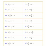 4 Worksheets For Fraction Multiplication Multiplying