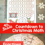 4th Grade Christmas Math Math Fraction Activities Christmas Math