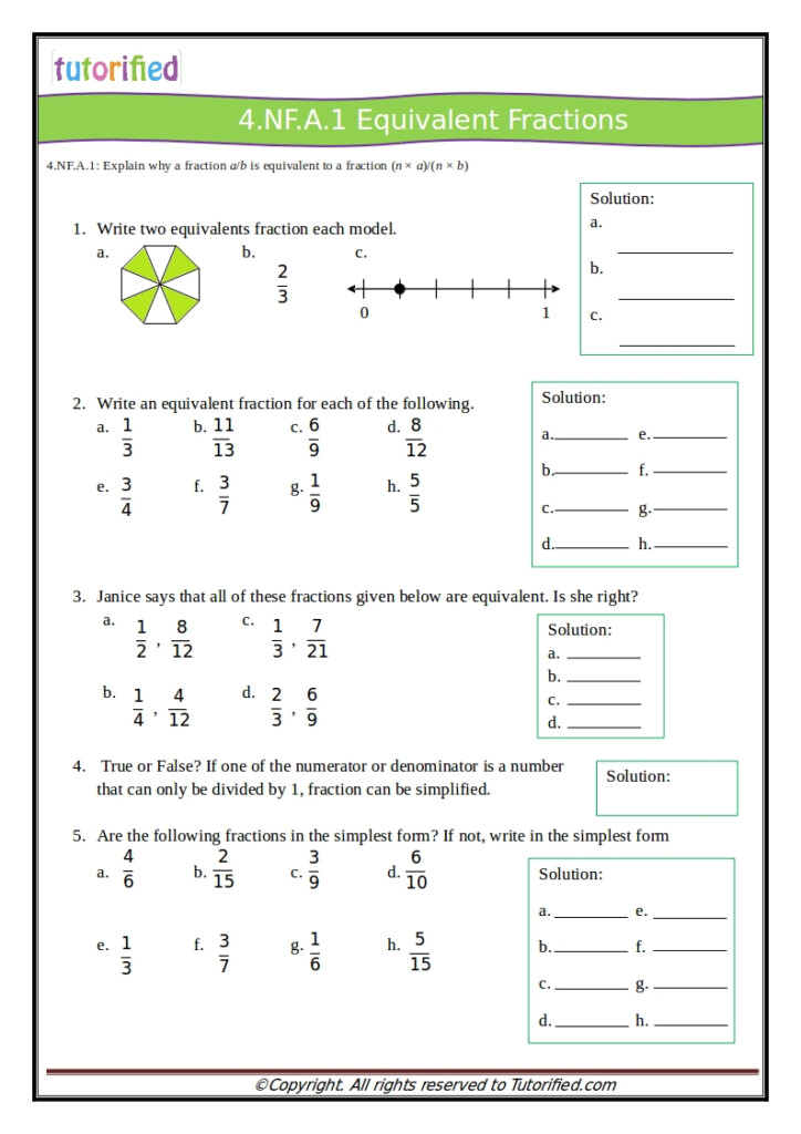 4th Grade Common Core Math Worksheets