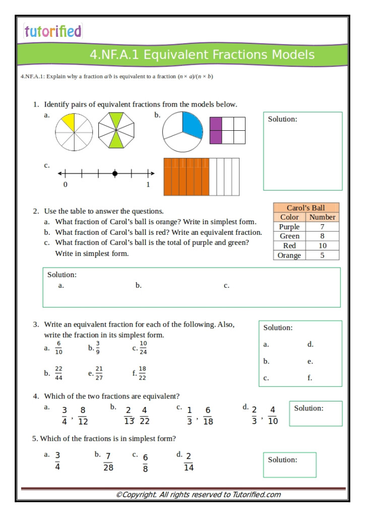 4th Grade Common Core Math Worksheets