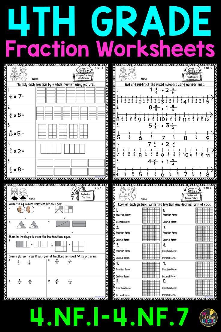 4th Grade Fraction Worksheets 4th Grade Math Worksheets Fractions