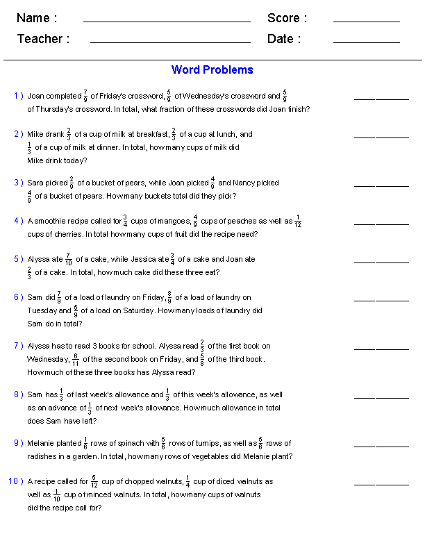 4th Grade Math Word Problems Best Coloring Pages For Kids