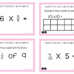 4th Grade Multiply Fractions By Whole Numbers Task Cards The Teacher