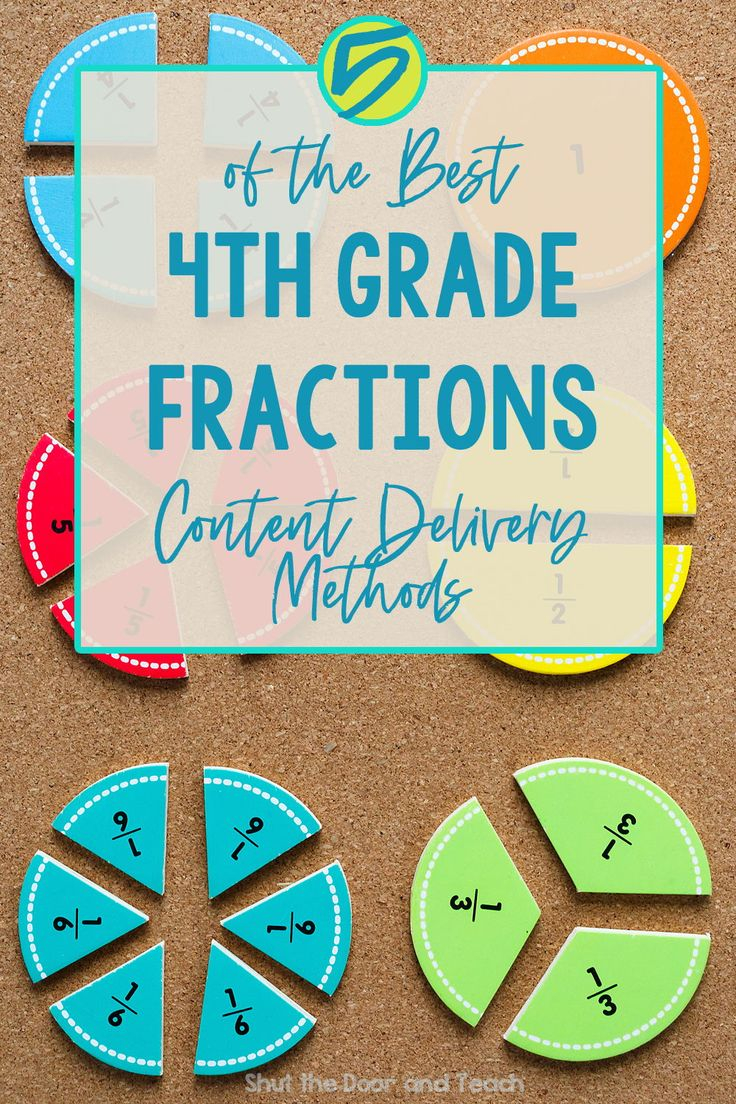 5 Of The Best Fourth Grade Fractions Content Delivery Methods 4th ...