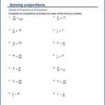 7th Grade Math Worksheets Proportions Proportions Worksheet