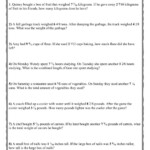 Add And Subtract Fraction Word Problems Worksheet