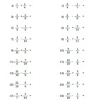 Add And Subtract With Unlike Denominators 1 Worksheet