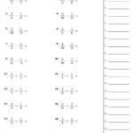 Adding And Subtracting Fractions Quiz Worksheets 99Worksheets