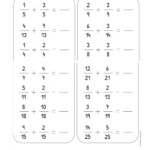 Adding And Subtracting Fractions With Like Denominators Worksheet