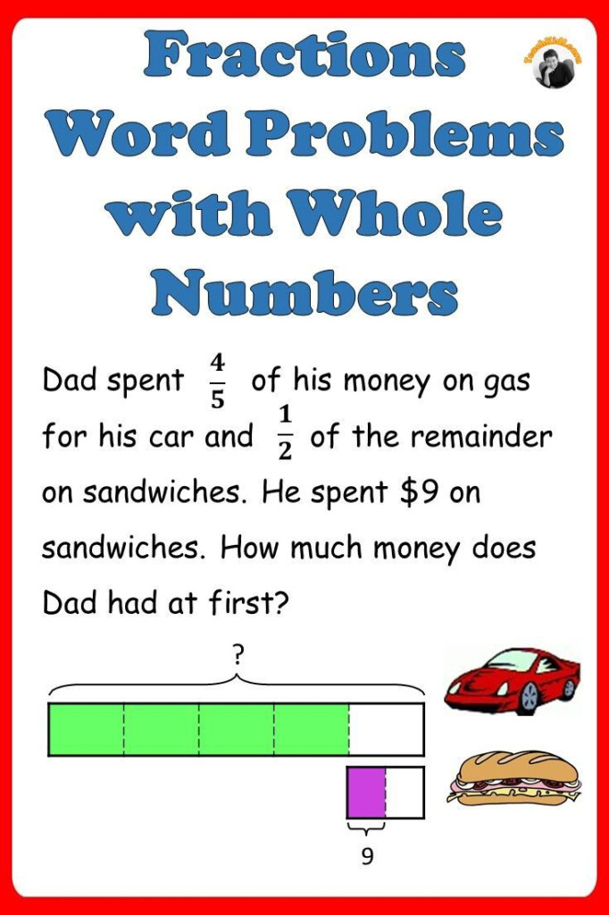 Adding And Subtracting Fractions Word Problems Worksheets 5th Grade 