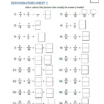 Adding And Subtracting Fractions Worksheets Pdf WorkSheets For Kids