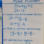 Adding And Subtracting Mixed Numbers Studying Math Middle School