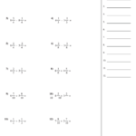 Adding And Subtracting Mixed Numbers Worksheet With Answer Key