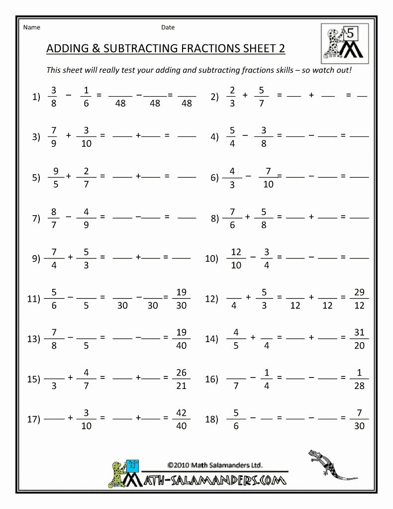 Adding And Subtracting Rational Numbers Worksheet 7th Grade Pdf