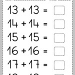 Adding Doubles Worksheet Doubles Worksheet Math Worksheets Abc