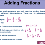 Adding Fractions Ms O Neal s Classroom