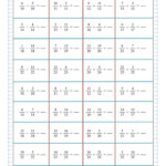 Adding Fractions Practice Math Worksheets Fractions Worksheets Free