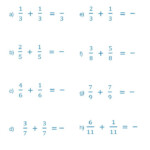 Adding Fractions With Common Denominators Maths With Mum