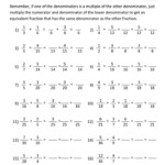 Adding Fractions With Unlike Denominators 1 Homeschool Math