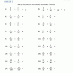 Adding Fractions Worksheets