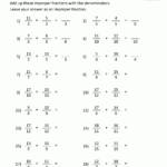 Adding Improper Fractions Support Page