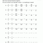 Adding Improper Fractions Support Page