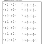 Adding Mixed Numbers Worksheet 2