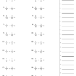 Adding Subtracting Fractions Worksheet With Answer Key Download