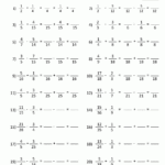 Adding Subtracting Fractions Worksheets