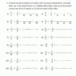 Adding Subtracting Fractions Worksheets