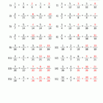 Adding Subtracting Fractions Worksheets