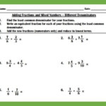 Addition Of Mixed Numbers With The Same Denominator And Carry