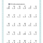 Addition Up To 20 Free Math Worksheets