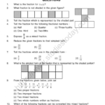 CBSE Class 5 Mental Maths Fractions Worksheet