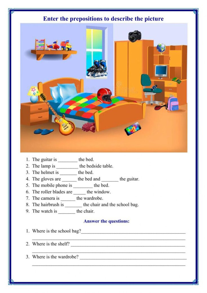 Choose The Correct Preposition Worksheet Prepositions Preposition 