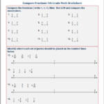 Compare Fractions 5th Grade Math Worksheet EduMonitor