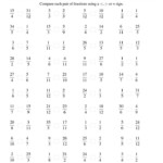 Comparing Decimals Worksheet 5th Grade Fractions Fractions