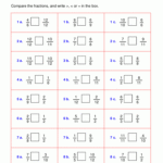 Comparing Fractions Same Denominator Worksheets For Grade 2 K5 Learning