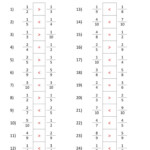 Comparing Fractions Sheet 1 Answers Fractions Worksheets Learning