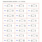 Comparing Fractions Worksheet Pdf Fractions Worksheets Comparing
