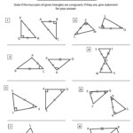 Congruent Triangles Worksheets Math Monks