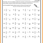 Dividing Fractions Worksheet Grade 8 Free Worksheets Samples