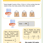 Dividing Whole Number By Fraction 5th Grade Math Worksheets