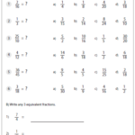 Equivalent Fraction Worksheets