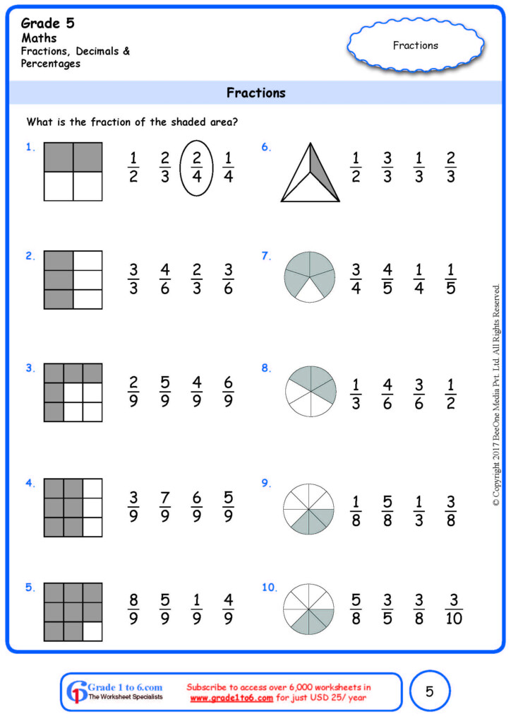 Equivalent Fractions Grade 5 Worksheet Cross Worksheet Fractions In 